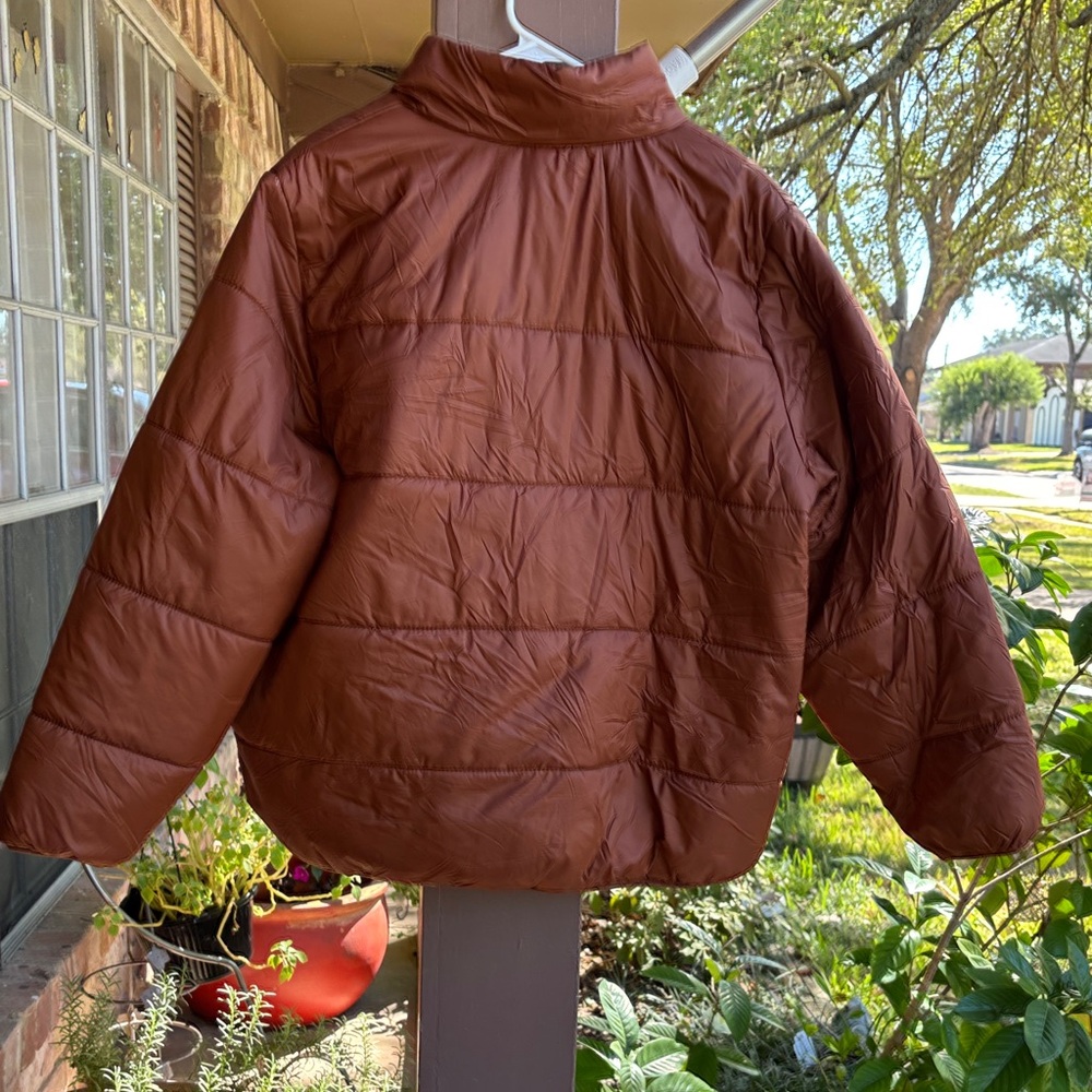 Universal Thread Rust Puffer Jacket - Picture 3 of 16